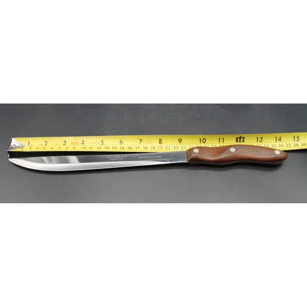 Vintage Cutco 23 Slicer Knife Made in USA Brown Handle Patent 2147079